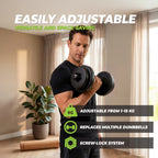 Haltère ajustable VirtuFit - Vinyle - 15 kg - Occasion