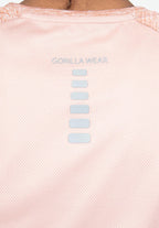 Gorilla Wear Monetta Performance T-Shirt - Salmon Rose