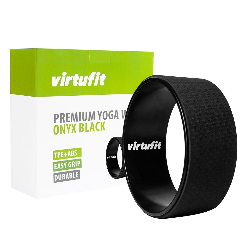 Roue de yoga VirtuFit Premium - 33 cm - Noir Onyx - Tweedekans