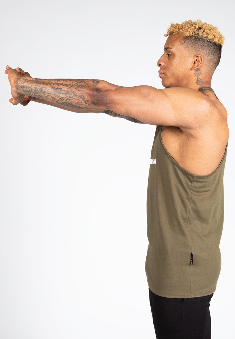 Gorilla Wear Carter Stretch Tank Top - Vert militaire