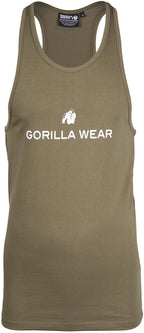 Gorilla Wear Carter Stretch Tank Top - Vert militaire