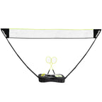 VirtuFit 2-en-1 Portable Badminton et Tennis Set - Comprend un étui et des raquettes - Tweedekans