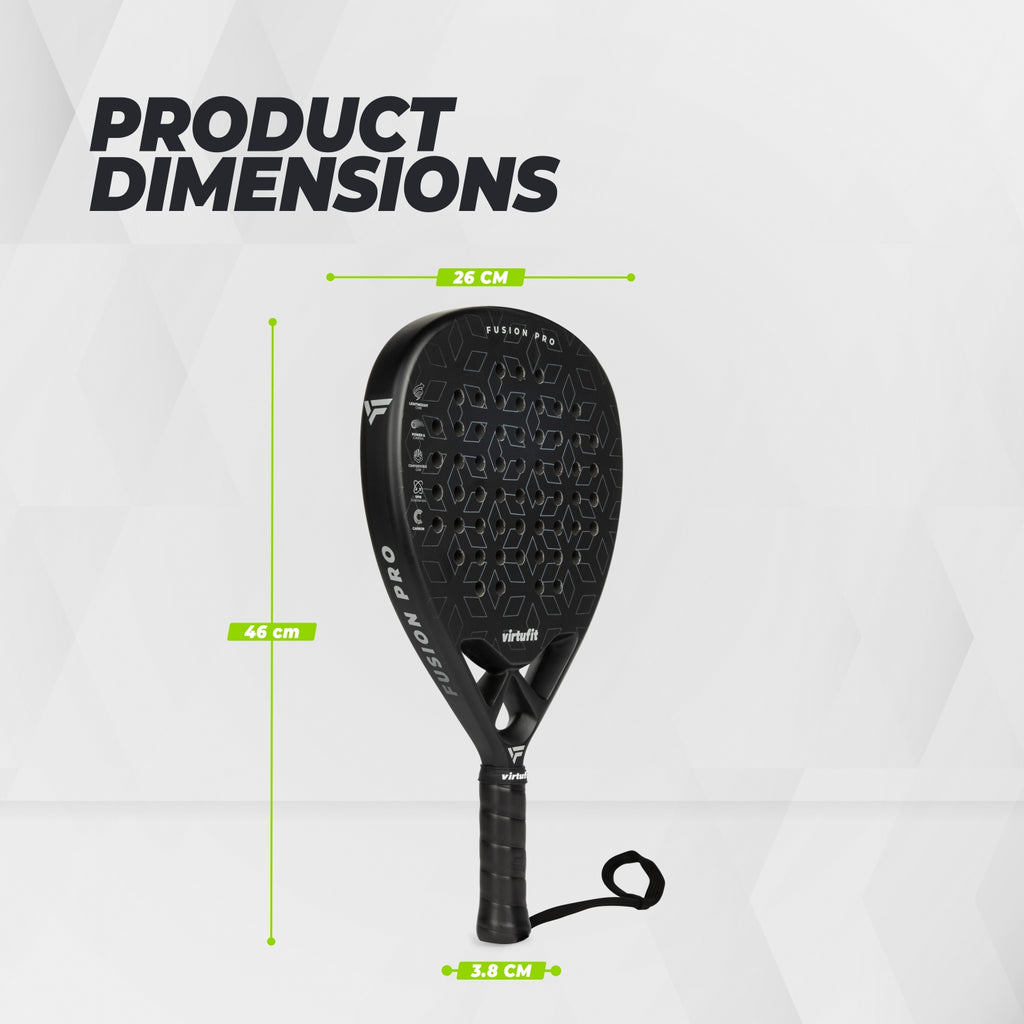 Raquette de padel VirtuFit Fusion Pro - Noir - Argent
