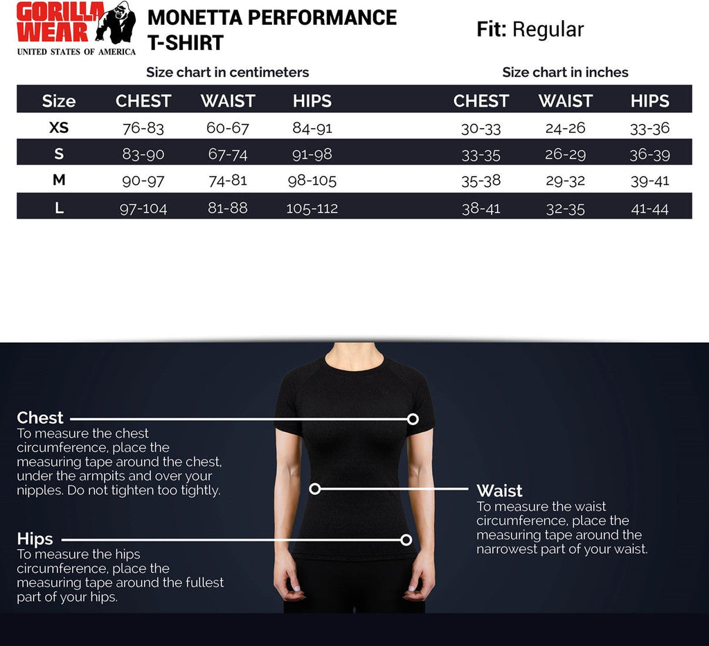 Gorilla Wear Monetta Performance T-Shirt - Salmon Rose