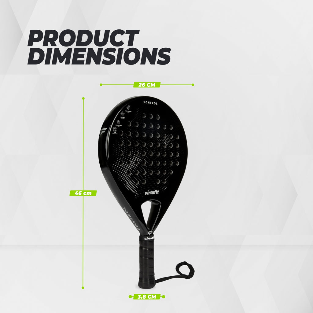 Raquette de padel VirtuFit Control - Noir - Gris