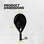 Raquette de padel VirtuFit Control - Noir - Gris