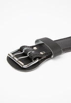 Gorilla Wear 4 Inch Padded Leather Lifting Belt - Noir/Rouge