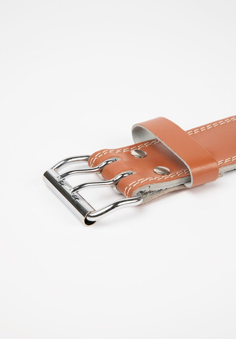 Gorilla Wear 6 Inch Padded Leather Lifting Belt - Marron