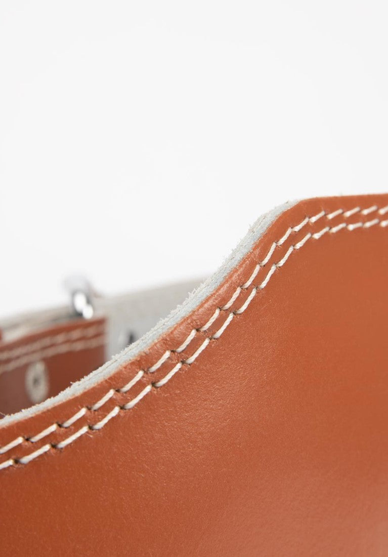Gorilla Wear 6 Inch Padded Leather Lifting Belt - Marron