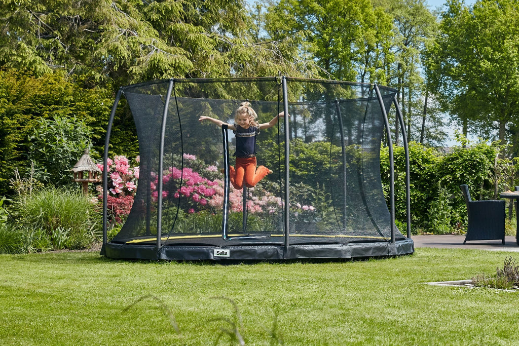 Salta Comfort Edition Ground Trampoline met Veiligheidsnet - 305 cm - Zwart