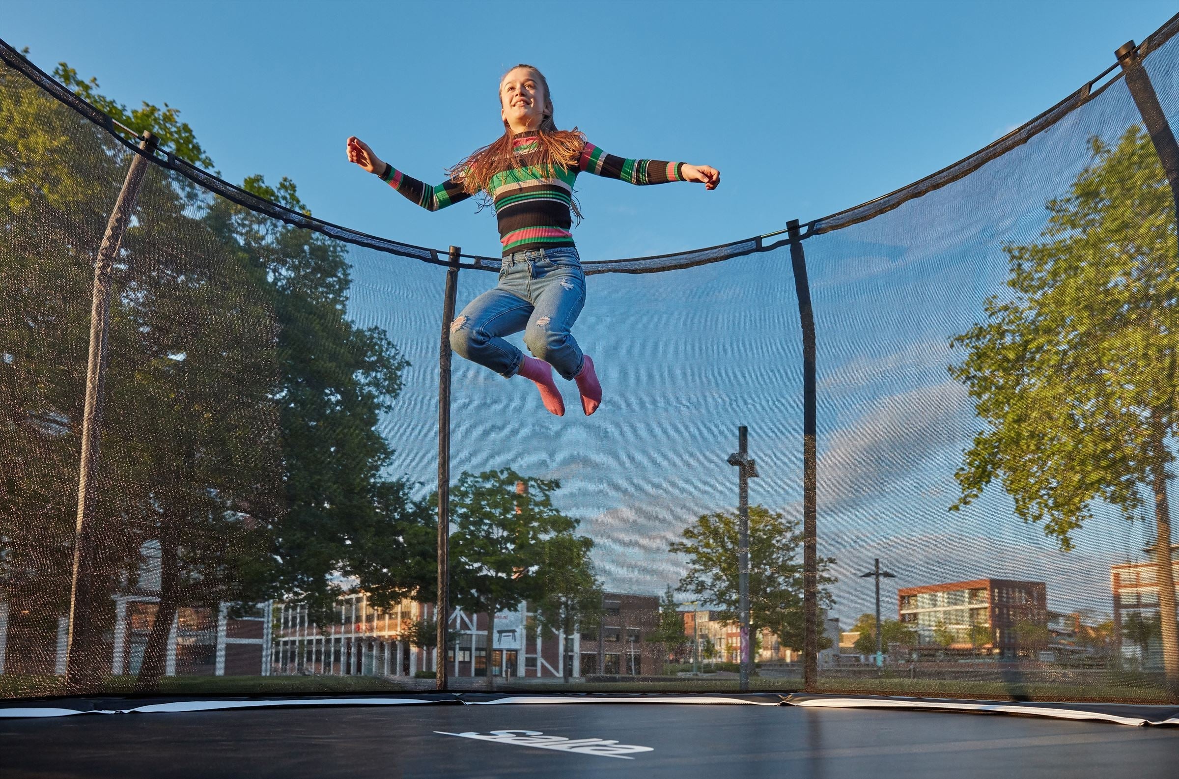 Salta Premium Edition Trampoline met Veiligheidsnet - Zwart - 251 cm