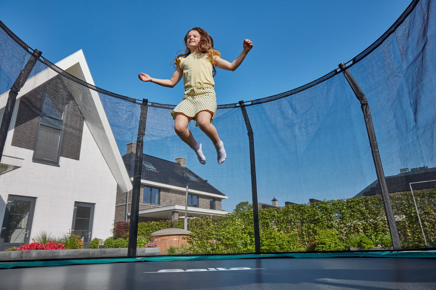 Salta Premium Ground Trampoline met Veiligheidsnet - 366 cm - Groen