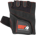 Gorilla Wear Women's Fitness Gloves - Noir/Rouge Stitched