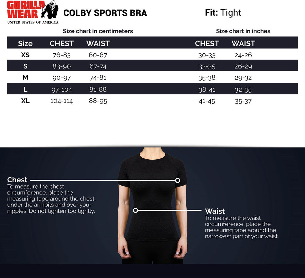Gorilla Wear Colby Sportbeha - Grijs