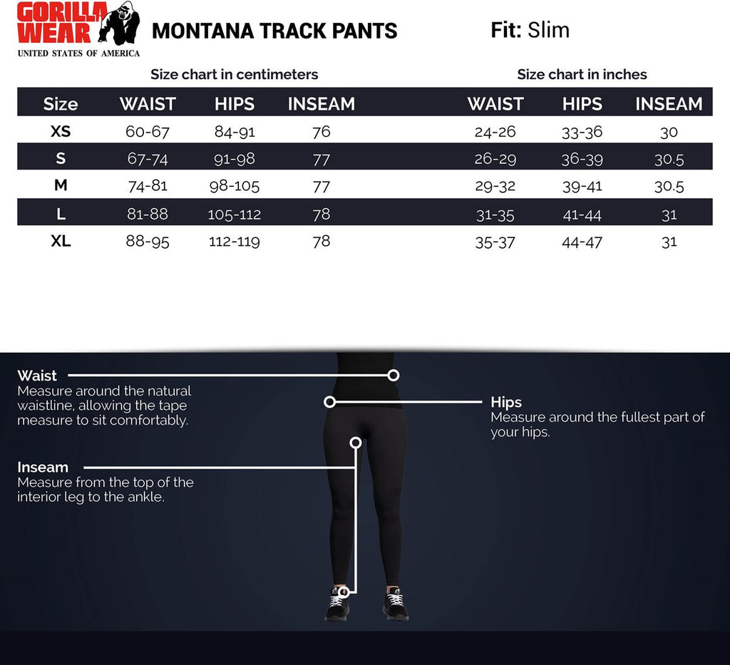 Gorilla Wear Montana Trainingsbroek - Zwart