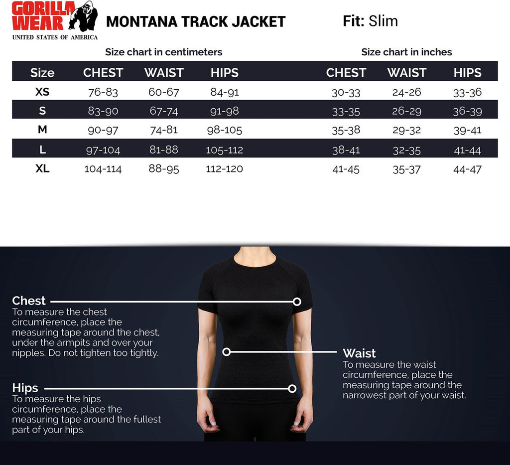 Gorilla Wear Montana Track Jacket - Noir