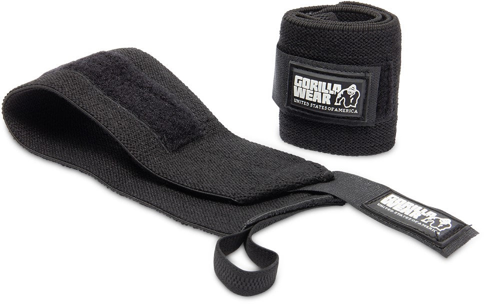 Gorilla Wear Wrist Wraps BASIC - Noir/Gris