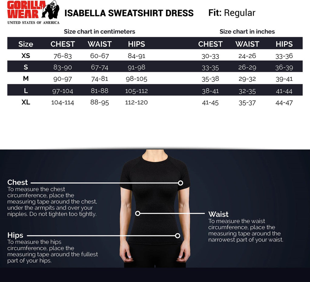Gorilla Wear Isabella Sweatshirt Jurk - Beige