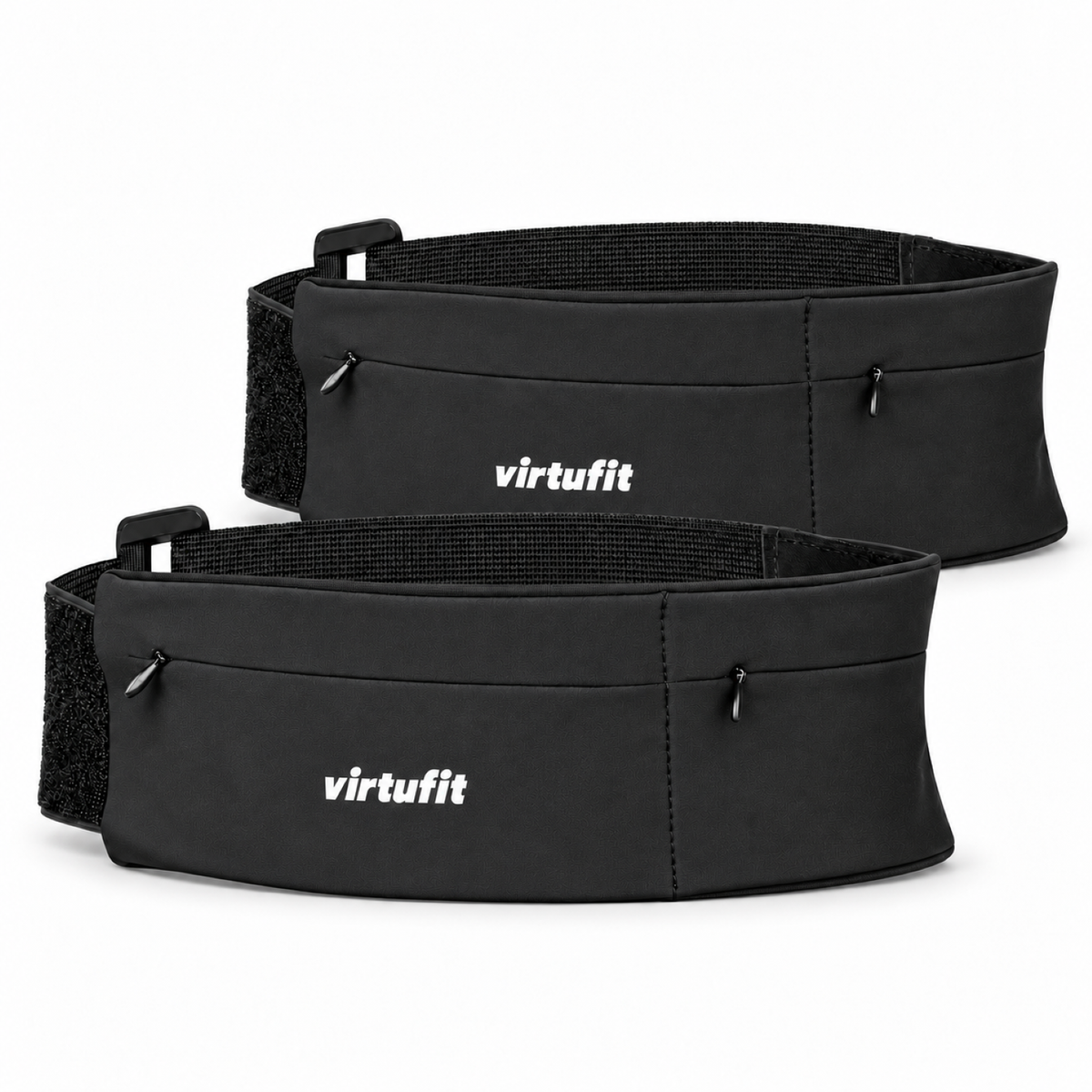 VirtuFit Running Belt Pro - 2 Opbergvakken - Set van 2