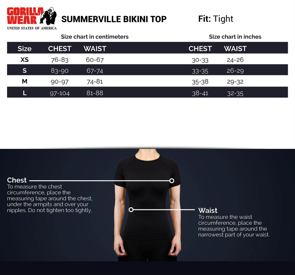 Gorilla Wear Summerville Bikini Top - Noir