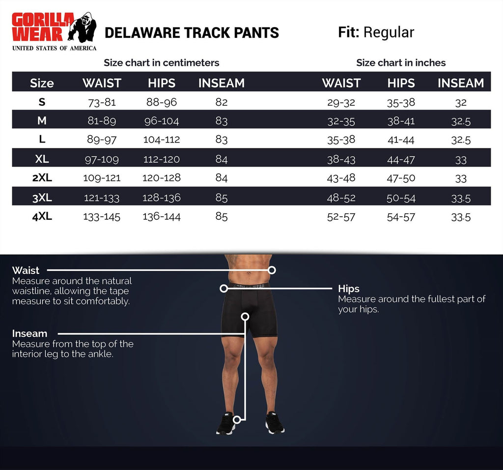 Gorilla Wear Delaware Track Pants - Noir