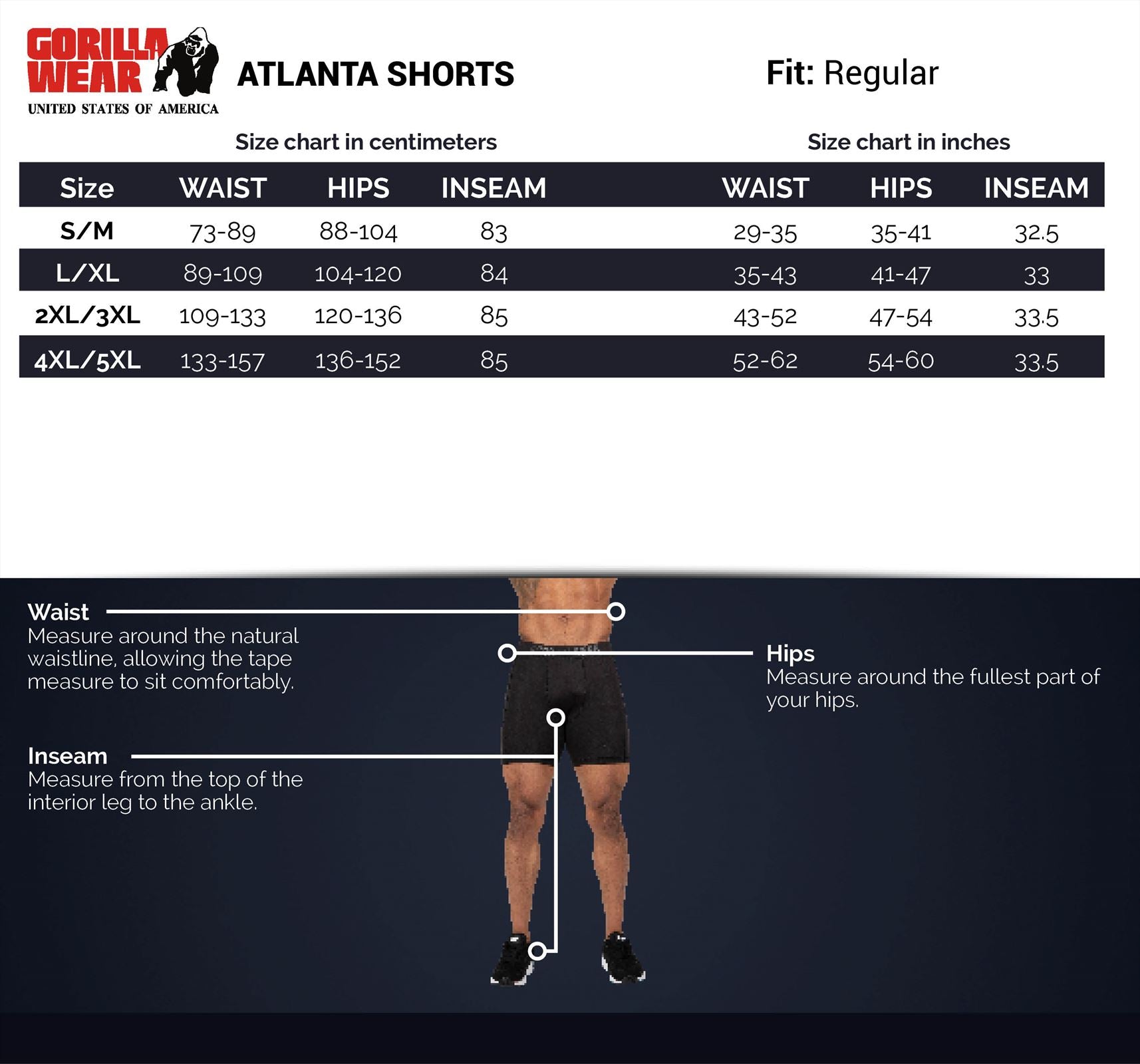 Gorilla Wear Atlanta Shorts - Zwart/Groen