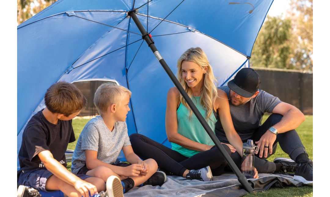 Sport-Brella Ultra Strandtent - Windscherm - Parasol - Blauw - Tweedekans