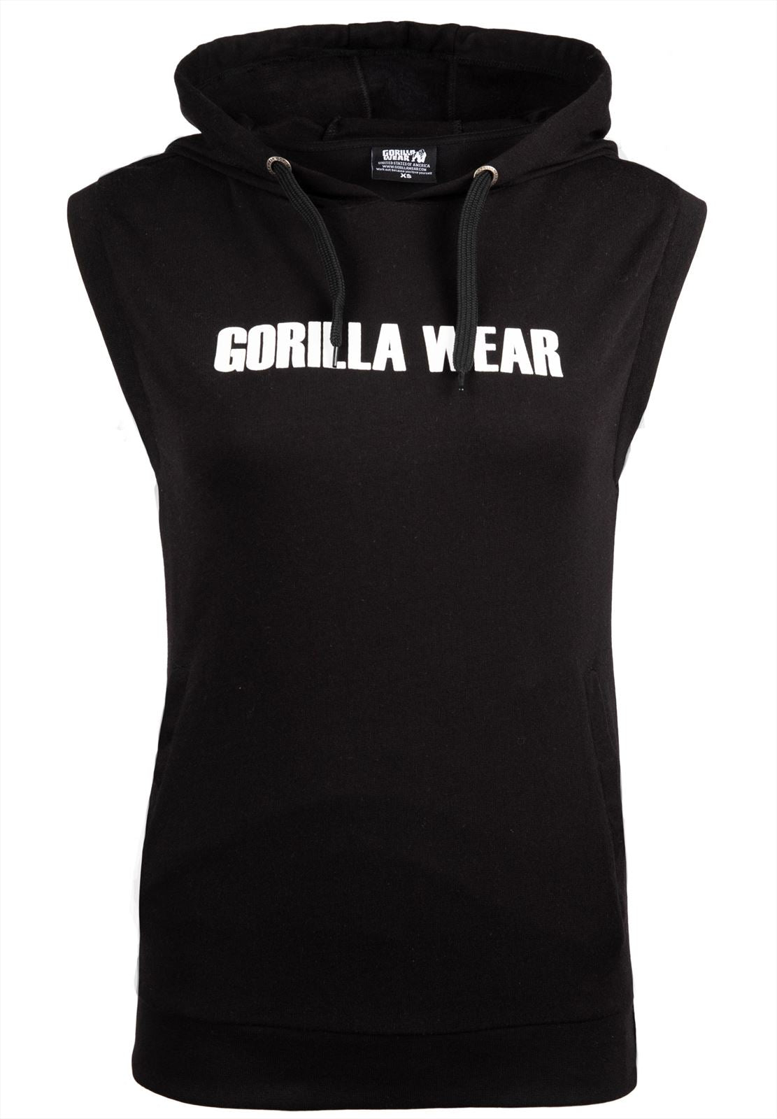 Gorilla Wear Virginia Sleeveless Hoodie - Noir