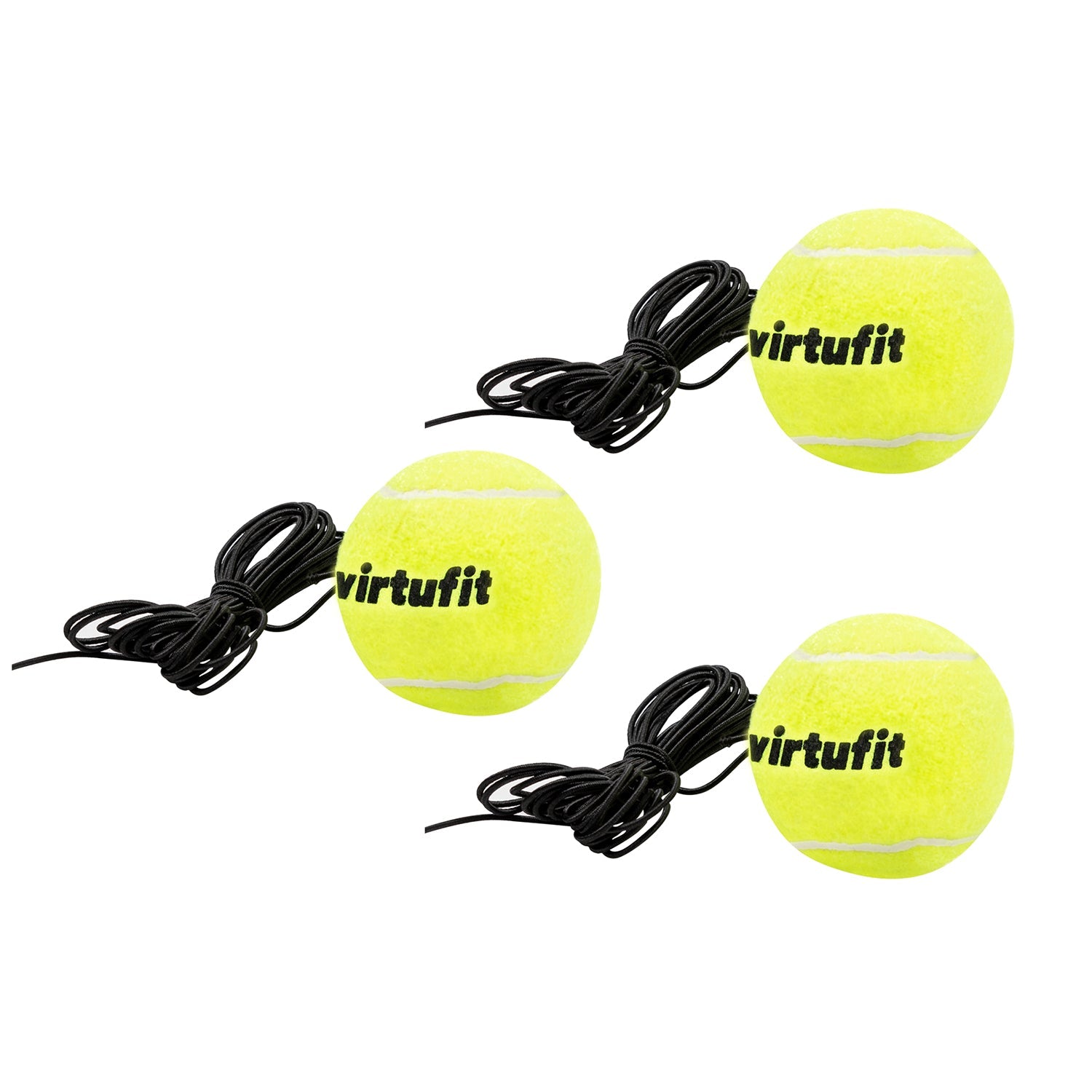 VirtuFit Tennis Trainer - Incl. 3 balles avec cordon élastique - Tweedekans