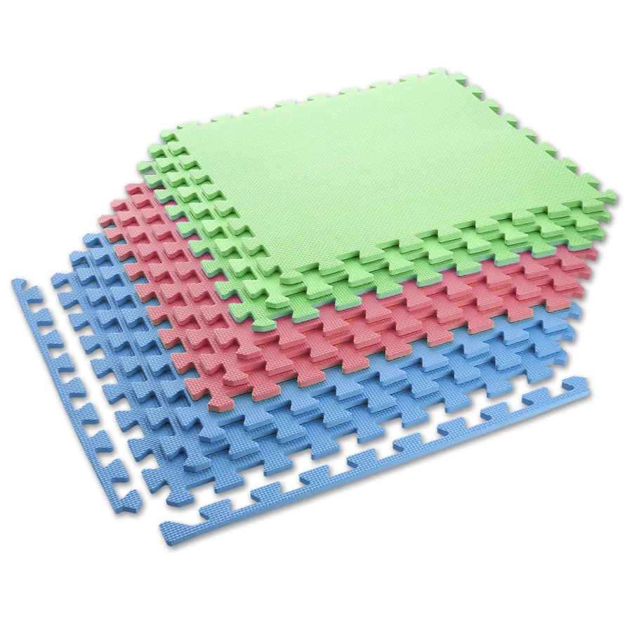 One FitnessTapis de Puzzle - Lot de 9 - 10 mm - Multi