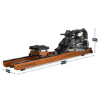 Fluid Rower Apollo Pro XL Rameur - Chêne Foncé