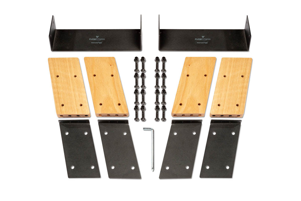 Flow Fitness Rameur Elevate Kit - Kit d'élévation pour Rameur Perform W9i Oak - Tweedekans