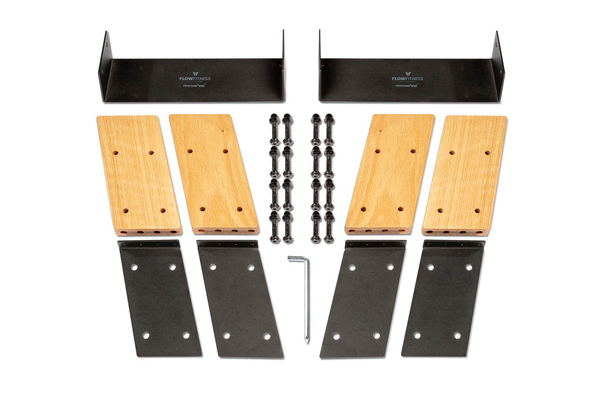 Flow Fitness Rameur Elevate Kit - Kit d'élévation pour Rameur Perform W9i Oak - Tweedekans