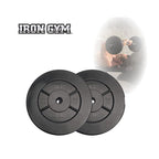 Iron Gym Set de Plaques de Poids - 2 x 10 kg - 25 mm - Noir