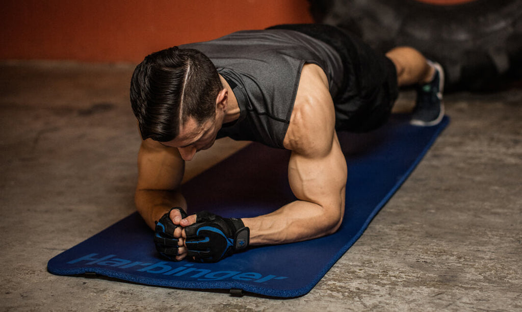 Harbinger Anti-Microbial DuraFoam Fitness Mat - Blauw