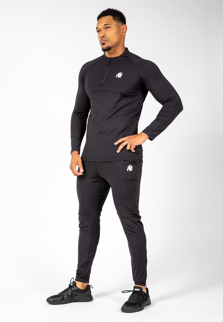 Gorilla Wear Hamilton Hybrid Long Sleeve - Noir
