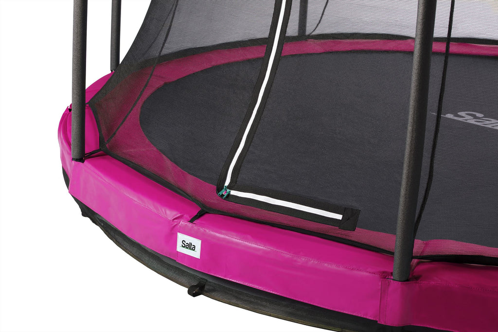 Salta Comfort Edition Ground Trampoline met Veiligheidsnet - 305 cm - Roze