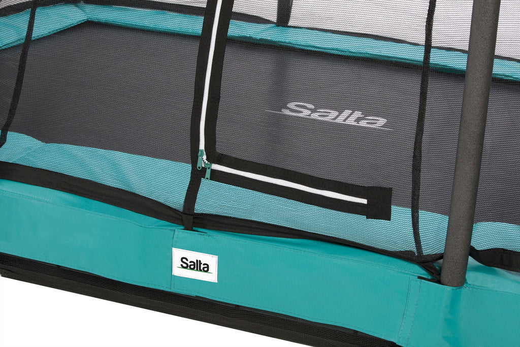 Salta Comfort Edition Ground Trampoline met Veiligheidsnet - 305 x 214 cm - Groen