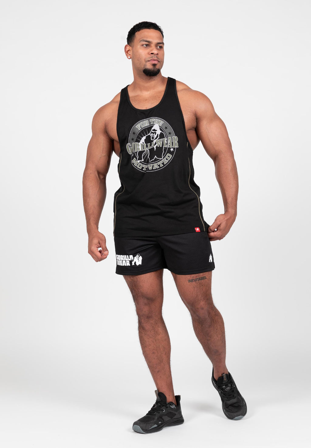 Gorilla Wear Casper Stringer - Zwart/Groen