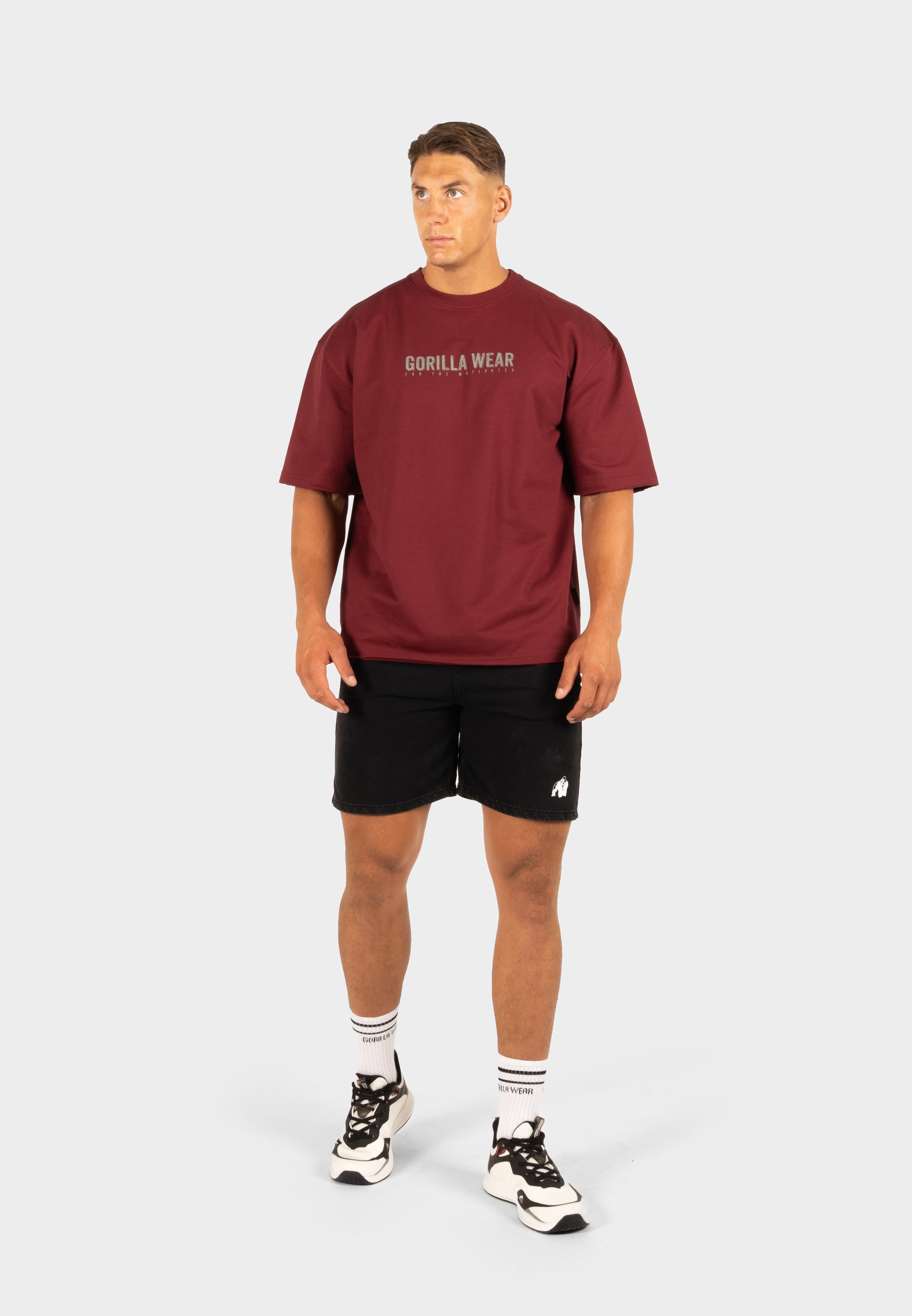 Gorilla Wear Callaway Oversized T-shirt - Bourgogne