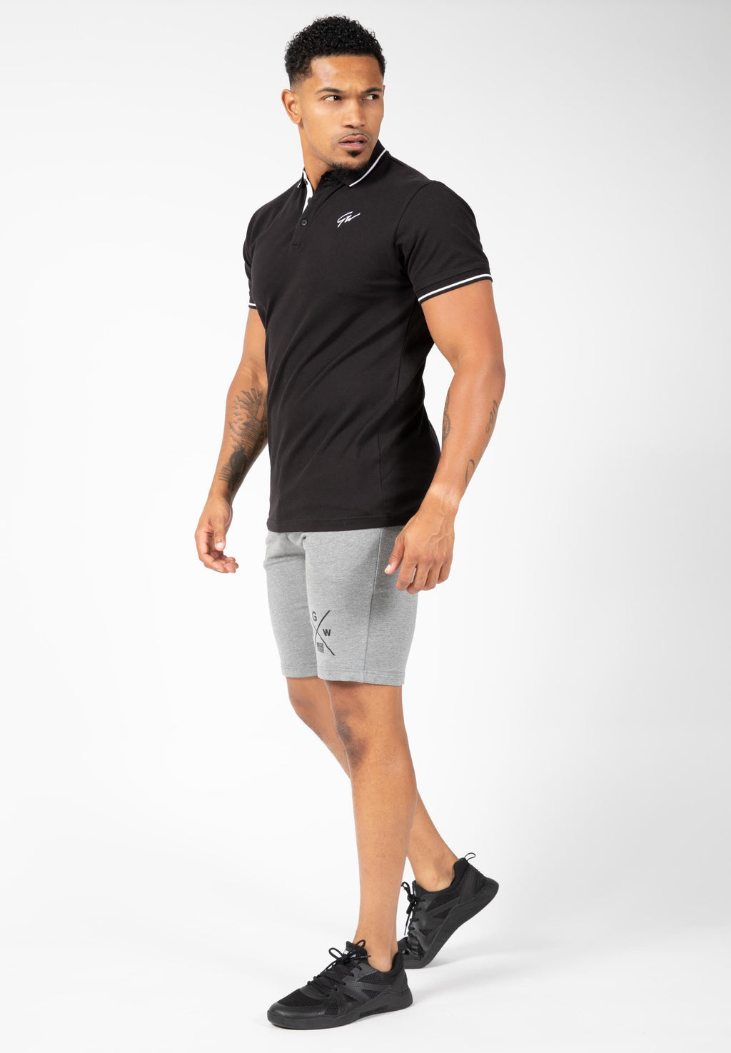 Gorilla Wear Delano Polo - Noir/Blanc