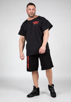 Gorilla Wear Augustine Old School Shorts - Noir/Rouge