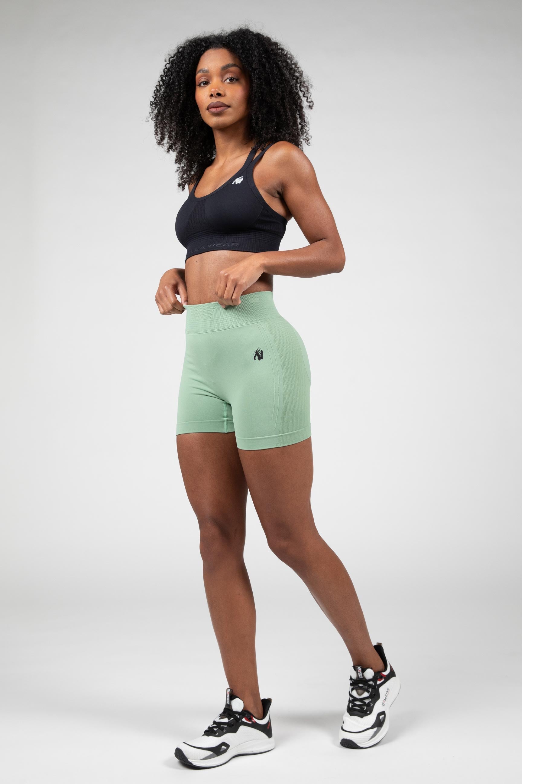 Gorilla Wear Whitney Seamless Brassière de Sport - Noir