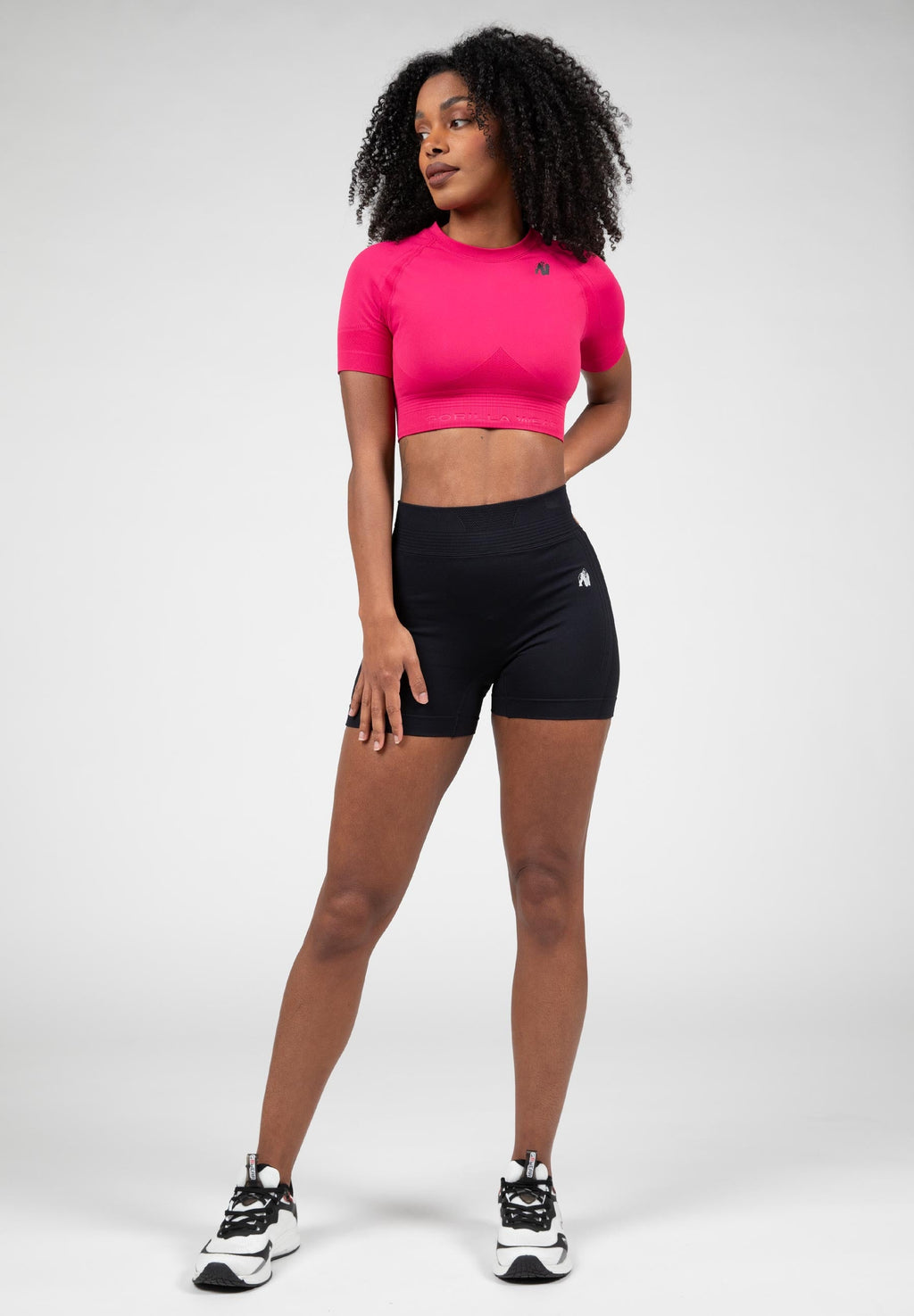 Gorilla Wear Whitney Seamless Crop Top - Rose