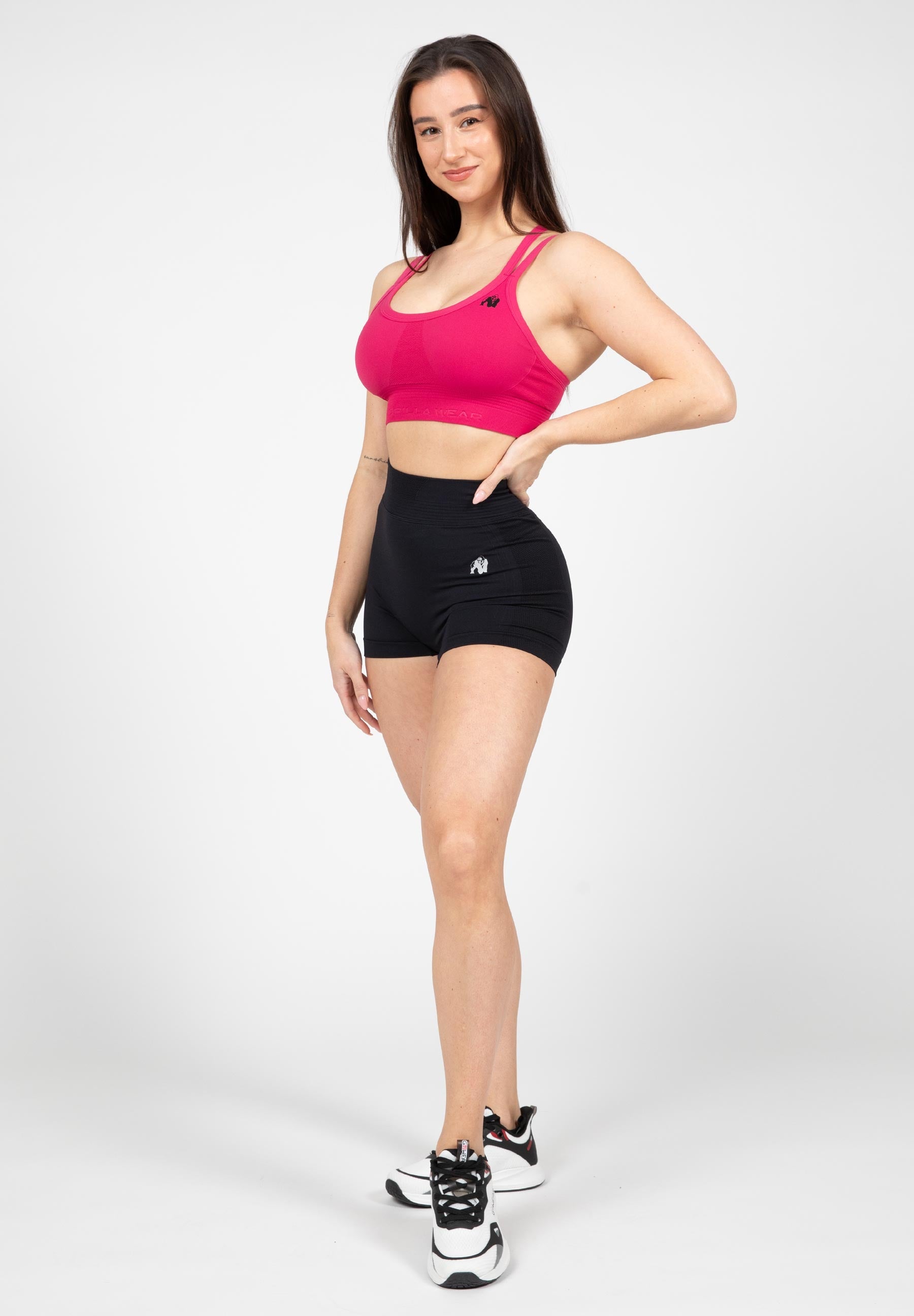 Gorilla Wear Whitney Seamless Shorts - Zwart