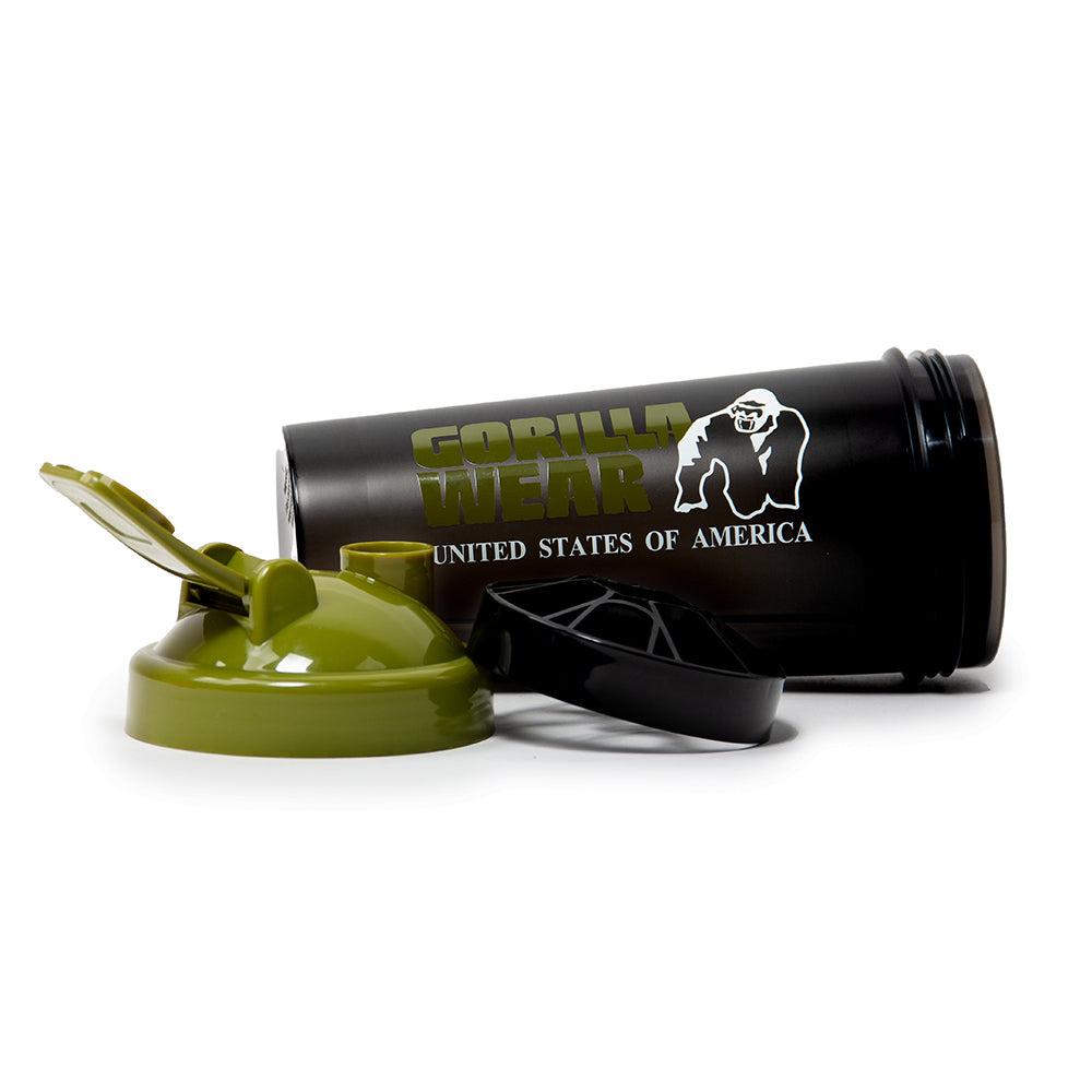 Gorilla Wear Shaker XXL - Noir/Vert militaire