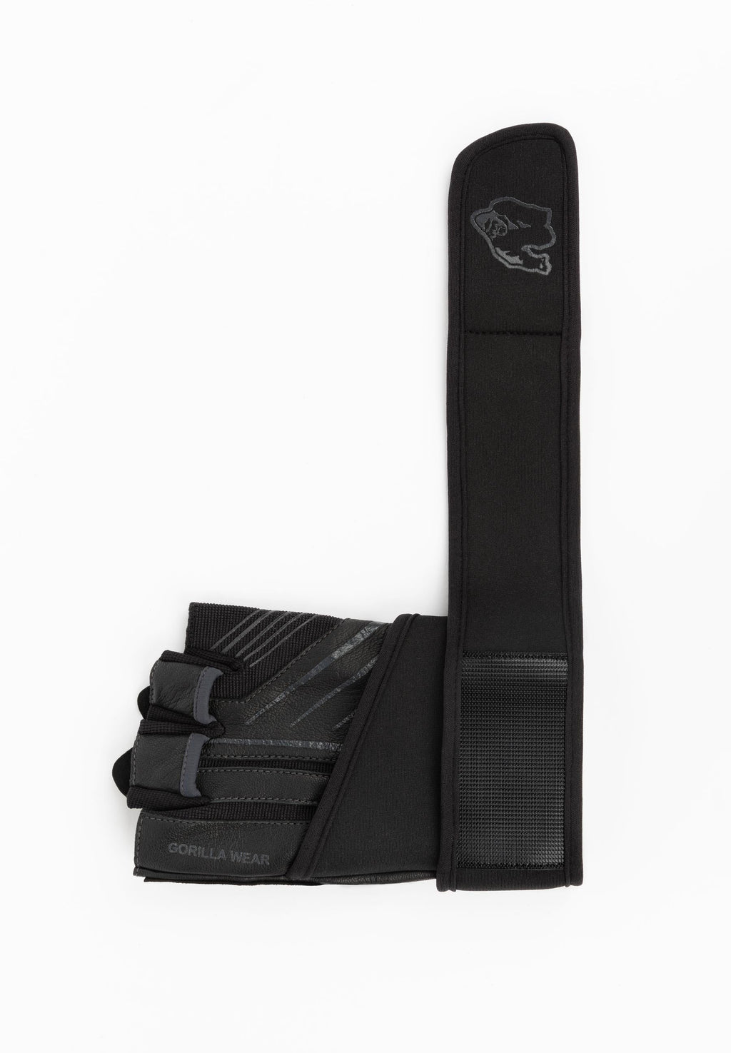 Gorilla Wear Dallas Gants avec Wrist Wrap 2.0 - Noir/Gris