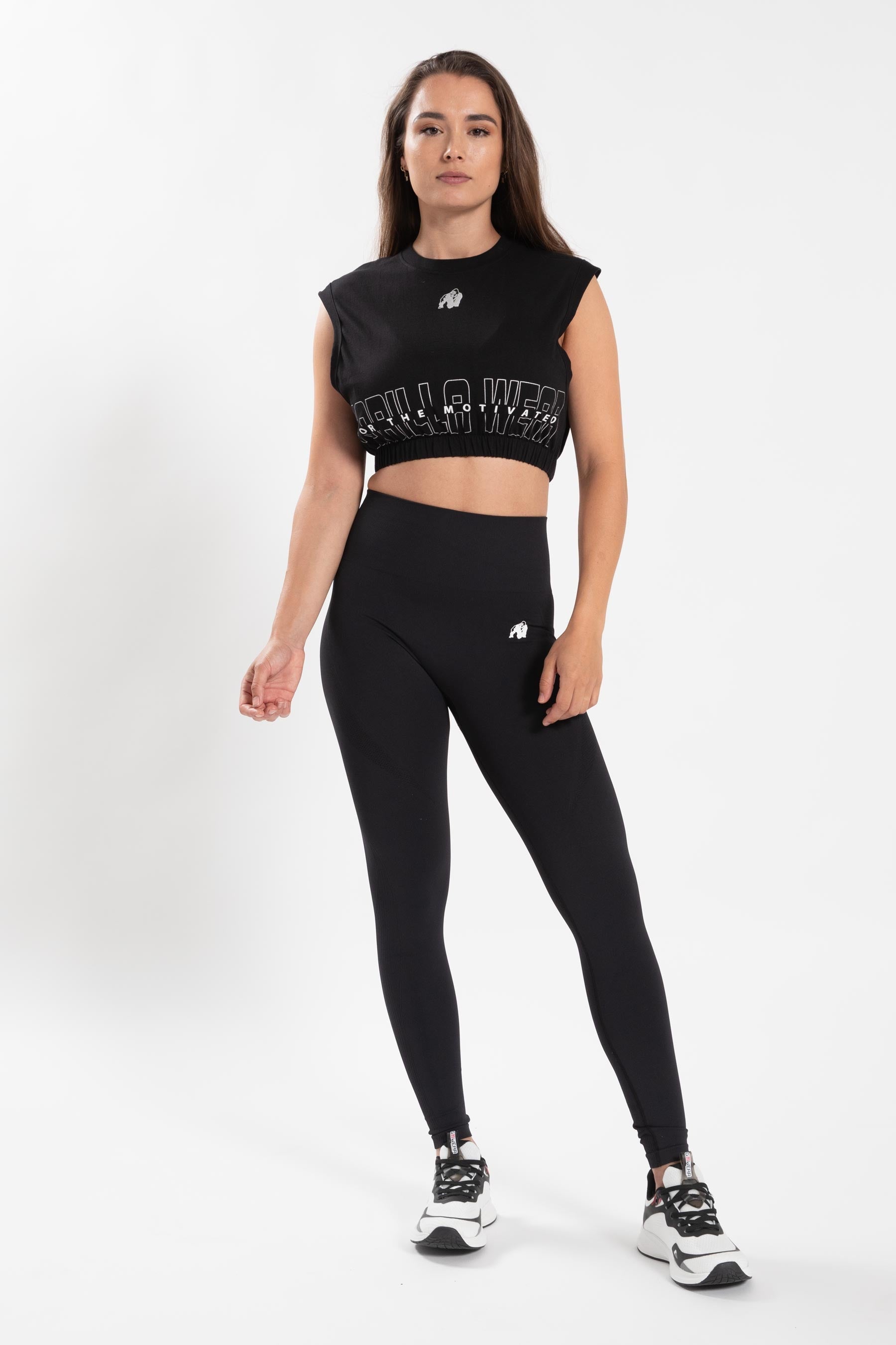 Gorilla Wear Albion Oversized Crop Top - Noir