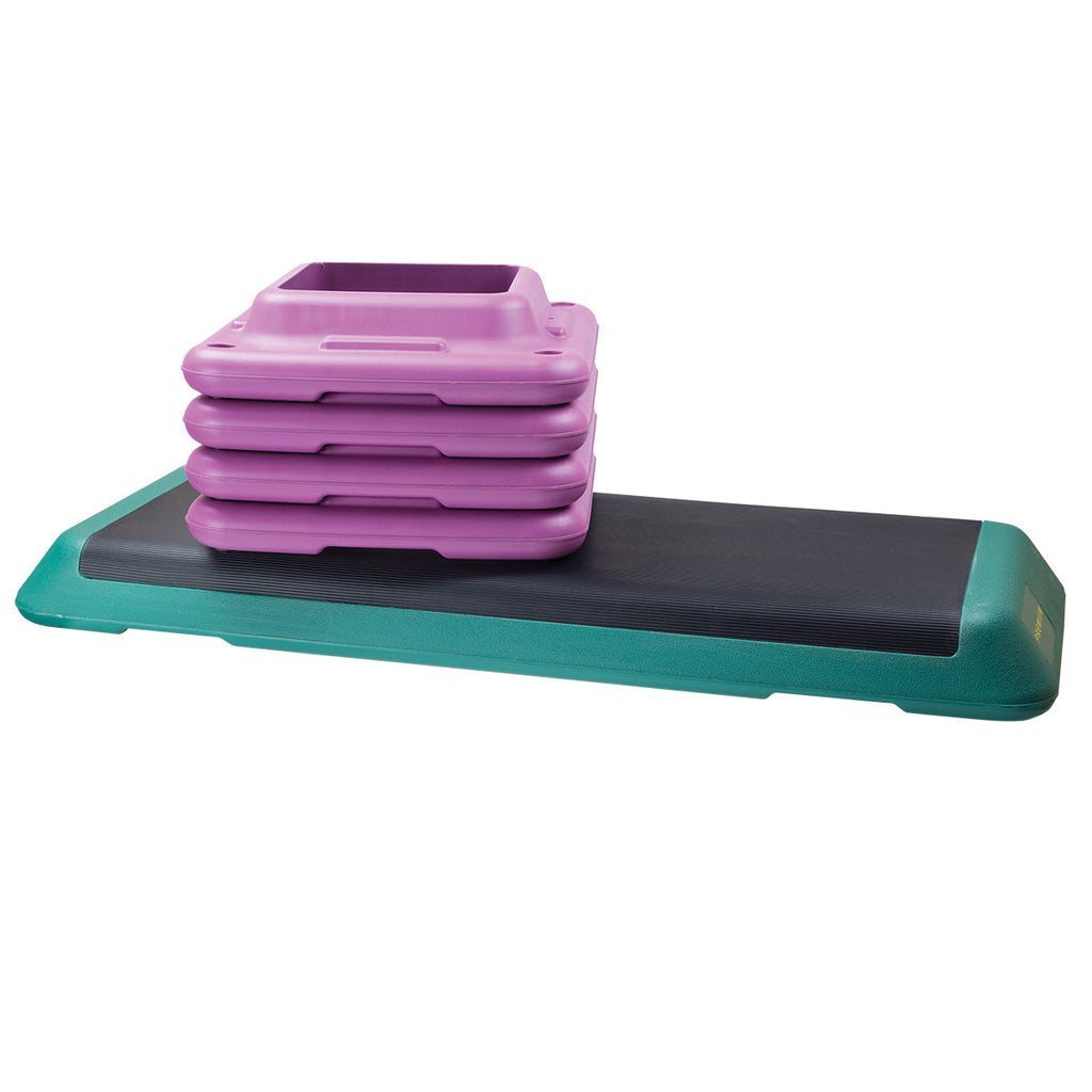 HMS Step d'Aérobic - Noir/Vert/Rose