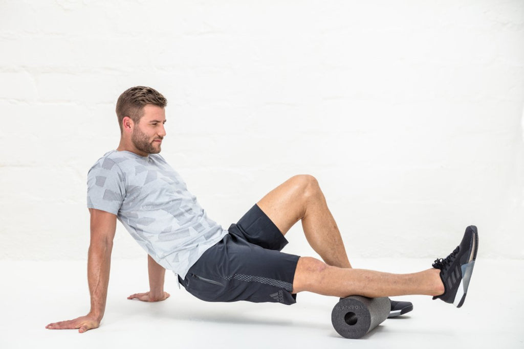 Blackroll Standard Foam Roller - 30 cm - Zwart/Wit/Blauw